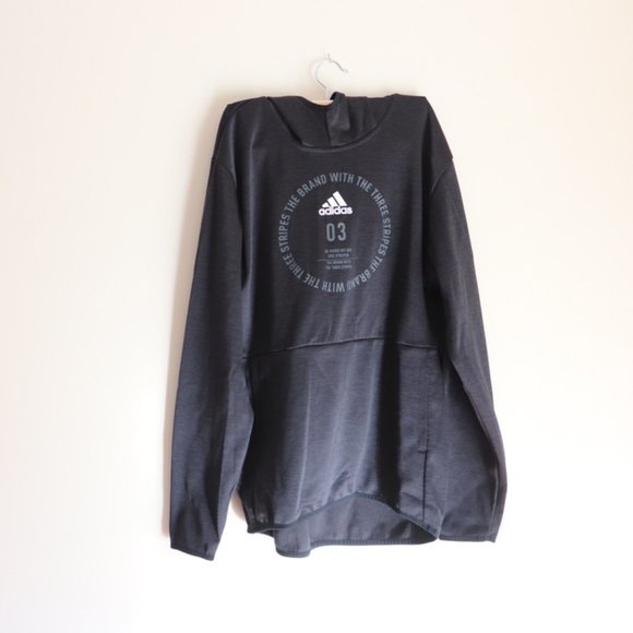 Adidas Team Issue Lightweight Hoodie Badge of Sports Men’s Size Large - Picture 2 of 7